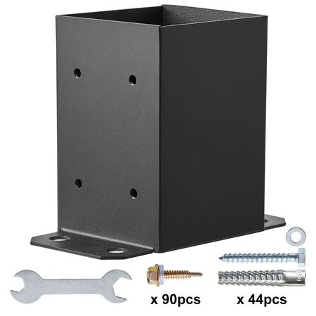 10 Pack 4x4 Post Base Brackets Heavy Duty Wood Post Fence Post Anchor