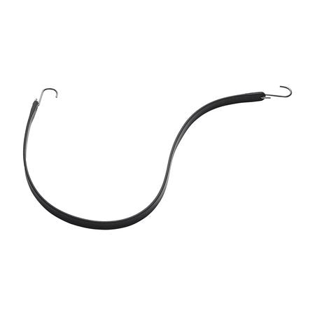10 Piece Flat Bungee Cord, 20 mm Heavy Duty Bungee Straps with Steel S-Hooks, 36" Elastic Bungee Rope for Cargo, Tarps, Trucks and Tent, Black