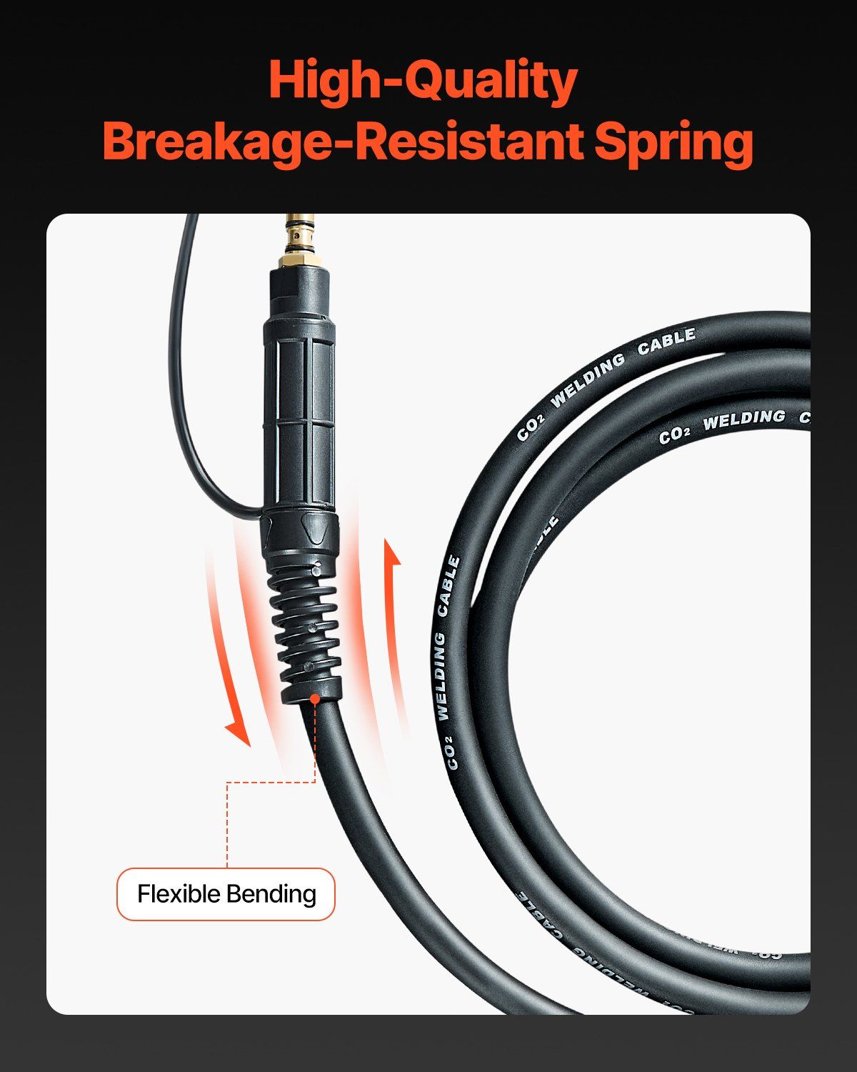 100Amp Spool Gun with 10FT Cable Suitable for 0.023" 0.030" 0.035" Welding Wire