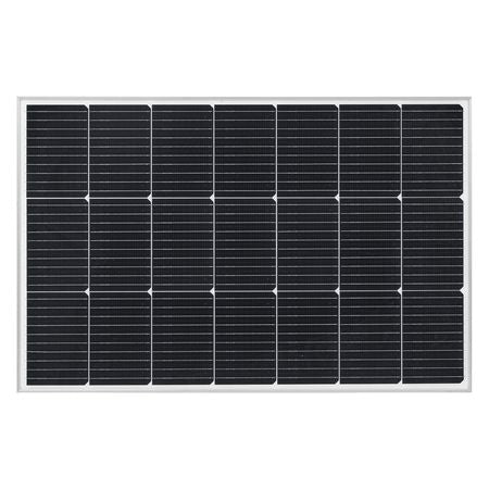 100W Monocrystalline Solar Panel, 23% High-Efficiency Mono PV Module with Stable MC4 Output & Aluminum Frame, IP65 Waterproof Solar Panel for Car Boat RV Flat Rooftop Off-Grid Applications