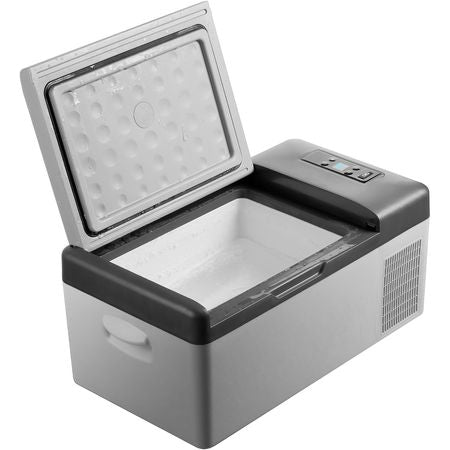 12 Volt Refrigerator 16 Qt, Portable Mini Car Fridge with -4 to 68 F Cooling Range & App Control 12/24V DC & 110-240V AC Electric Compressor Cooler for Truck Vehicle RV Boat Outdoor, Green