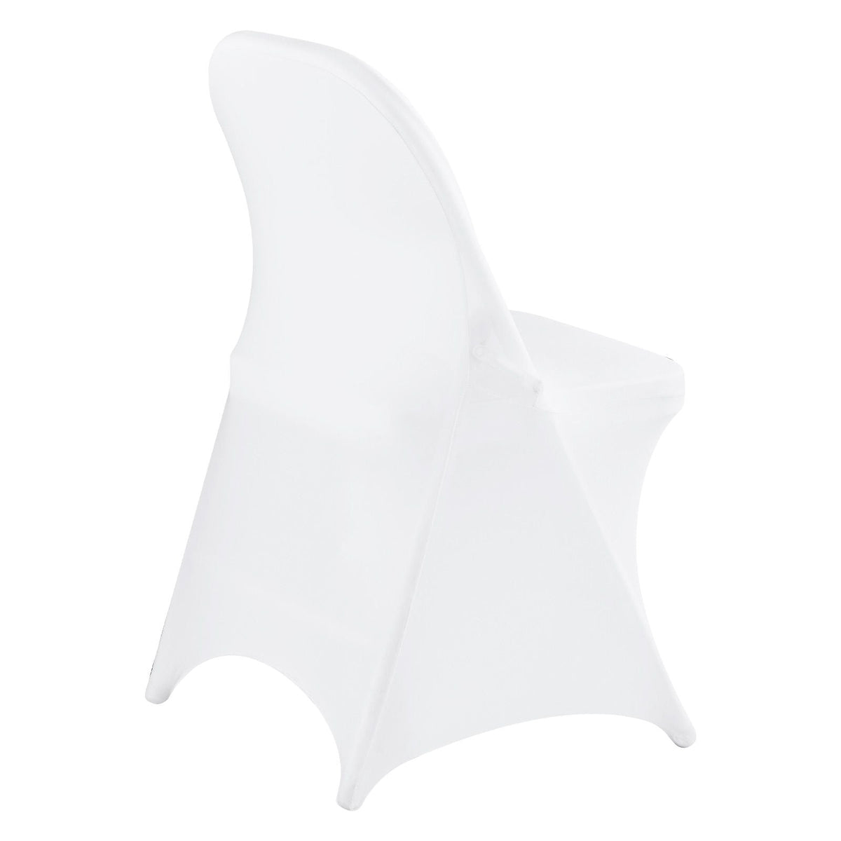 150 Pcs White Chair Covers, Polyester Spandex Chair Cover, Stretch Slipcovers for Wedding Party Dining Banquet Flat-Front Chair Covers, Fits Chair Measures up to 17.72 x 18.11 x 30.31 inch