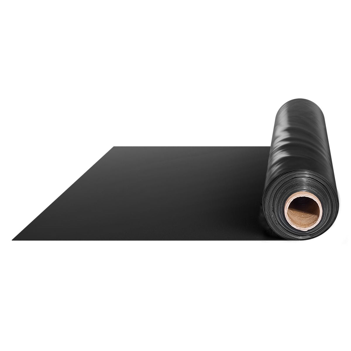 24' x 100' Plastic Sheeting Heavy Duty , 6 Mil Thick Plastic Sheeting Roll, Plastic Drop Cloth Painters Tarp, Polyethylene Covering for Crawl Space Vapor Barrier, Multi-Purpose, Black