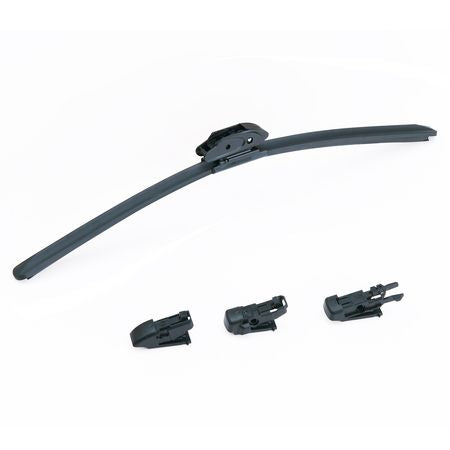 28" Rubber Wiper Blades, 71 cm Universal Replacement Wind Shield Wiper, Low Noise & Better Fit, with 4 Different Clips for most Car, Easy Installation