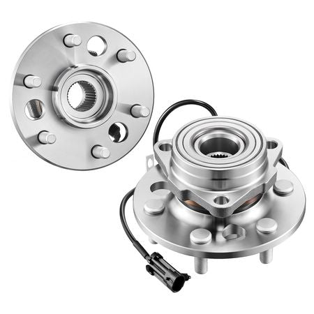 2PCS Front Wheel Bearing & Hub Assembly Fit for 1999-2000 Cadillac Escalade 1995-1999 Chevrolet Tahoe GMC Yukon K1500 Suburban OEM 515024, 6 Lugs with ABS Sensor, Wheel Bearing Hub Assembly Set
