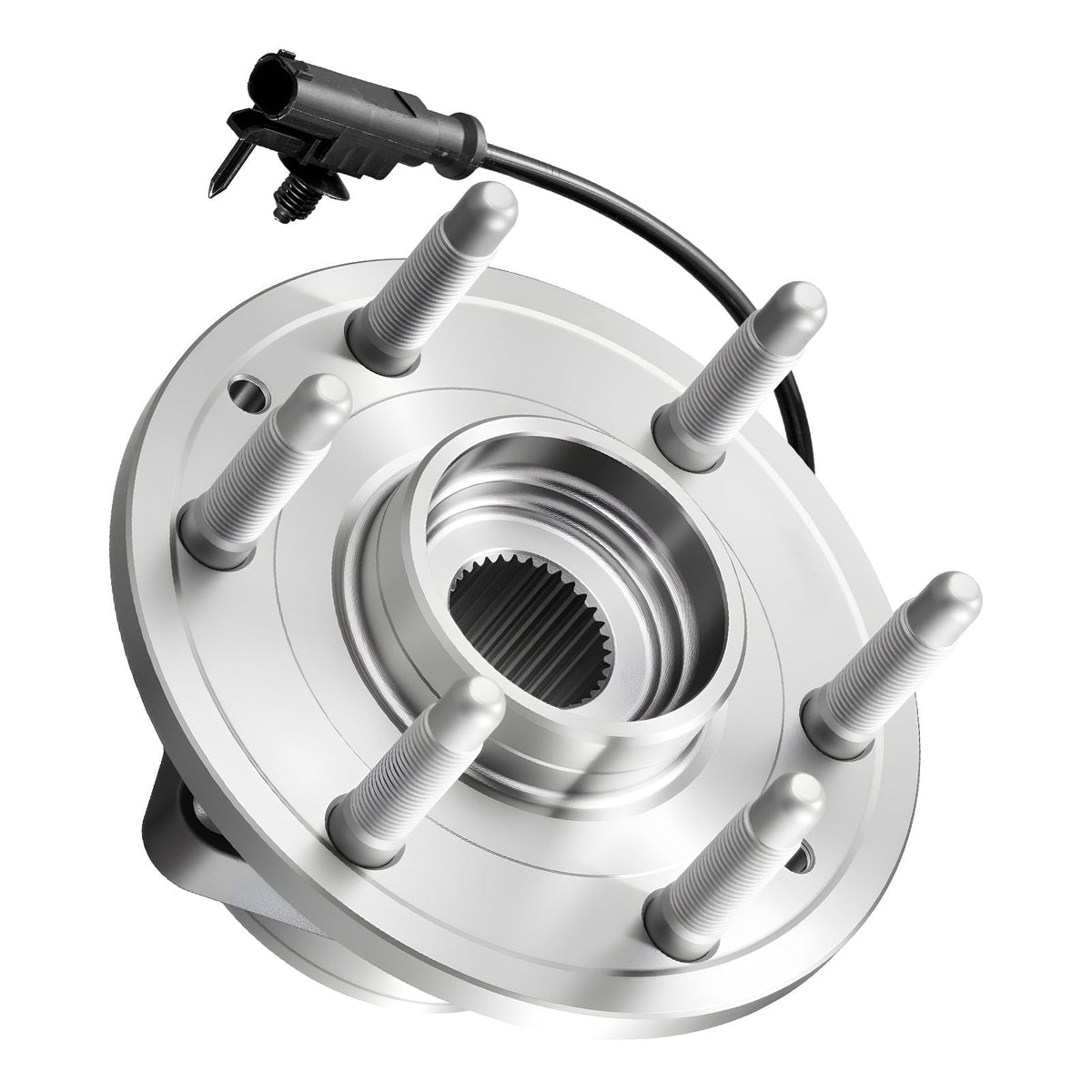 2PCS Front Wheel Bearing & Hub Assembly Fit for Chevy Silverado 1500 4WD 2013 Express 1500 GMC Savana 1500 Base Standard Cargo Van OEM 515036, Wheel Bearing Hub Assembly Set with ABS Sensor