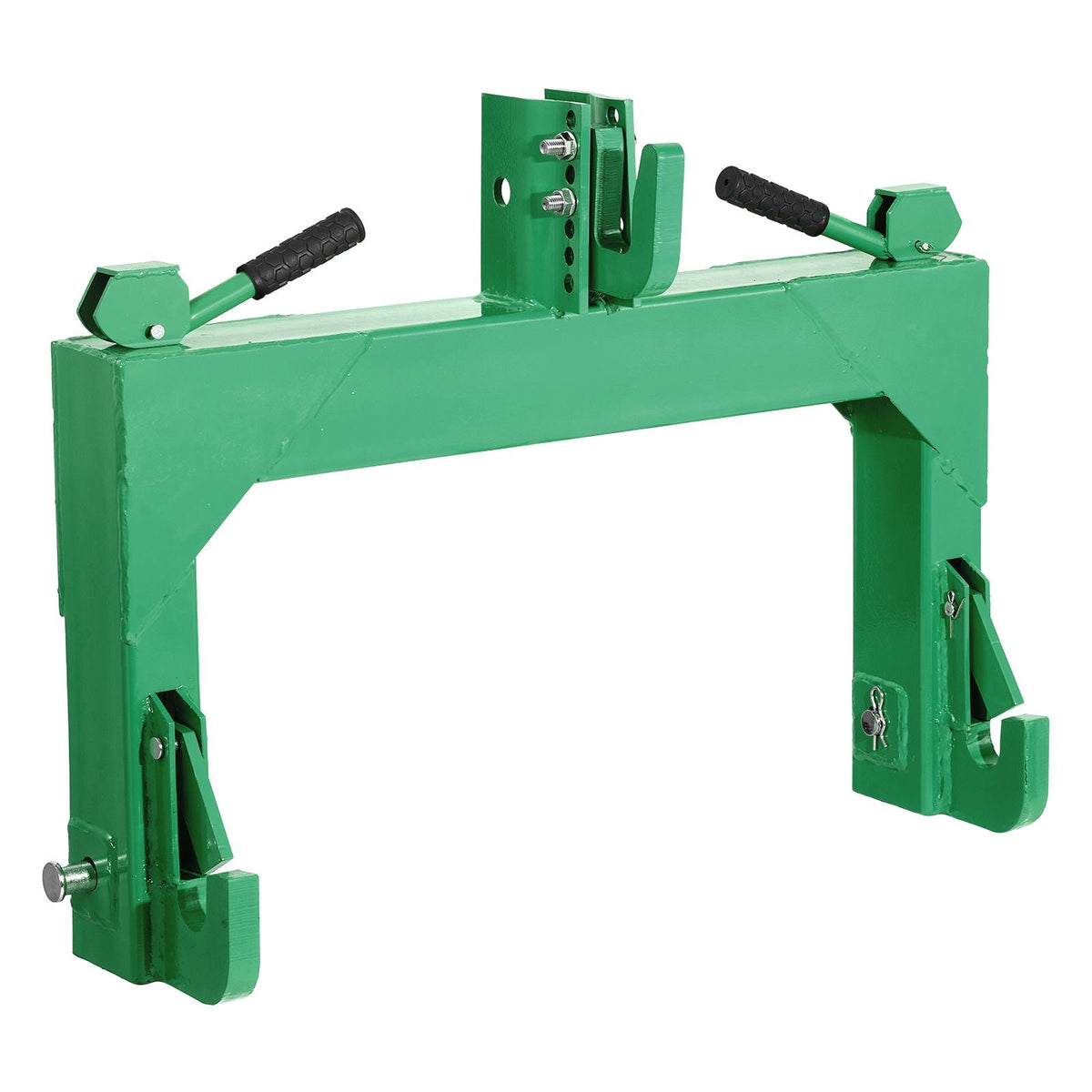 3-Point Quick Hitch, 4000 Lbs Lift Capacity, 3-Pt Trailer Hitch with 5 Level Adjustable Bolt, Adaptation to Category 2 Tractor, Heavy Duty 3 Point Attachments, Green