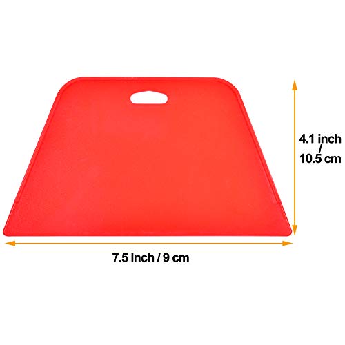 7.5 Inch Wallpaper Smoother Body Filler Spreaders Caulking Tool, Hard Card for Putties, Glazes, Paints, Pack of 3