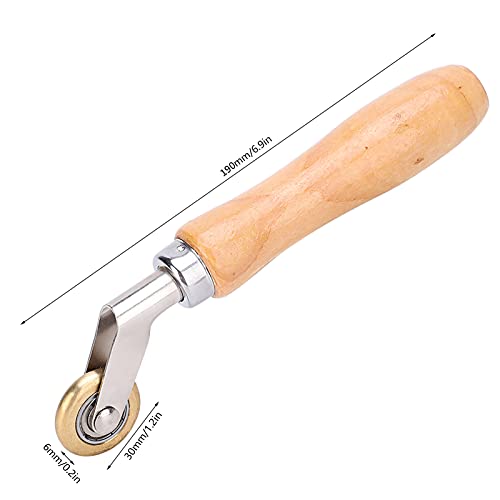 Seam Roller, Welding Handheld Roofing Roller Brass Press Wheel Hand DIY Tool for Plastic/Tarpaulin Welding, Wallpaper/Corner Seaming, Car Film Pressing