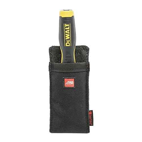Diamondback Utility Sheath - Tool Belt Pouch for Utility Knife, Chisel or Jab Saw - Clip-On Utility Pouch Tool Holster - Multitool Sheath for Carpenters, Roofers, Framers & Drywallers (9.5"x1.75"x7")