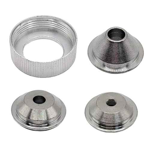 Texture Sprayer Nozzle Tips Set for Drywall Texturing Guns, 3 Sizes (3/16", "1/4", "5/16"), Silver, Metal, Gun Style