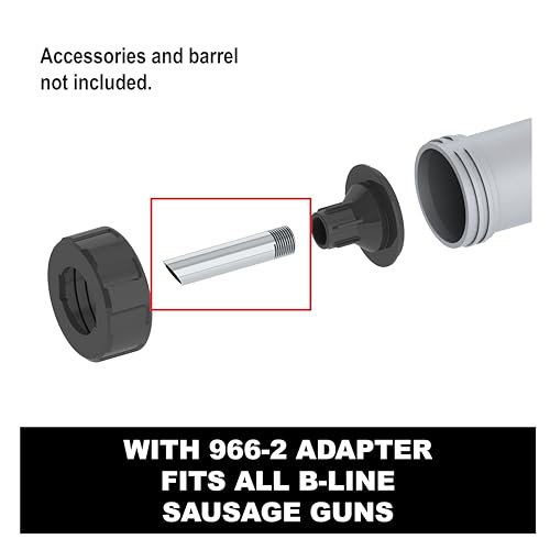 Albion Engineering Company 32-55 Style A Standard Round Metal Caulking Gun Nozzle, 1/2" Diameter Bead