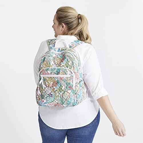 Vera Bradley Women's Cotton Campus Backpack, Kingbird Plaid, One Size