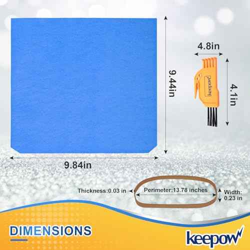 KEEPOW 25-1217 Vacuum Filters Replacement Compatible with Stanley 1-6 Gallon Wet/Dry Vacuums, 3 Pack