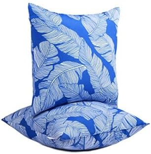 JMGBird Pack of 2 Decorative Pillows with Inserts Outdoor Pillows for Patio Furniture,18x18 Inch Throw Pillow for Couch, Bed, Sofa, Bench, Chair