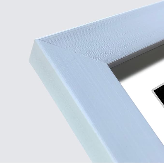 8x8 Picture Frame Set of 3 with Real Glass for Pictures 5x5 with Mat or 8x8 Without Mat,Wall Gallery or Tabletop display Photo Frames in White
