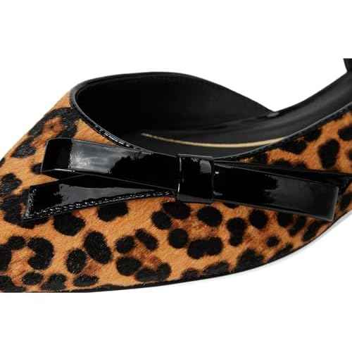 Cole Haan Women's Noella Bow Skimmer, Leopard Print, 8.5-B US