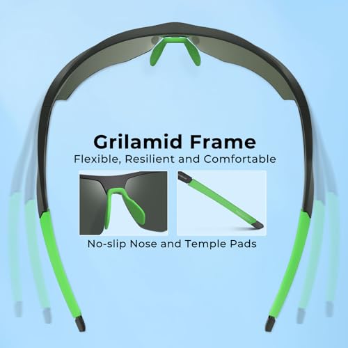 KastKing Tenmile Polarized Sunglasses for Men & Women, UV Protection,Sport Sunglasses Cycling Fishing Outdoor