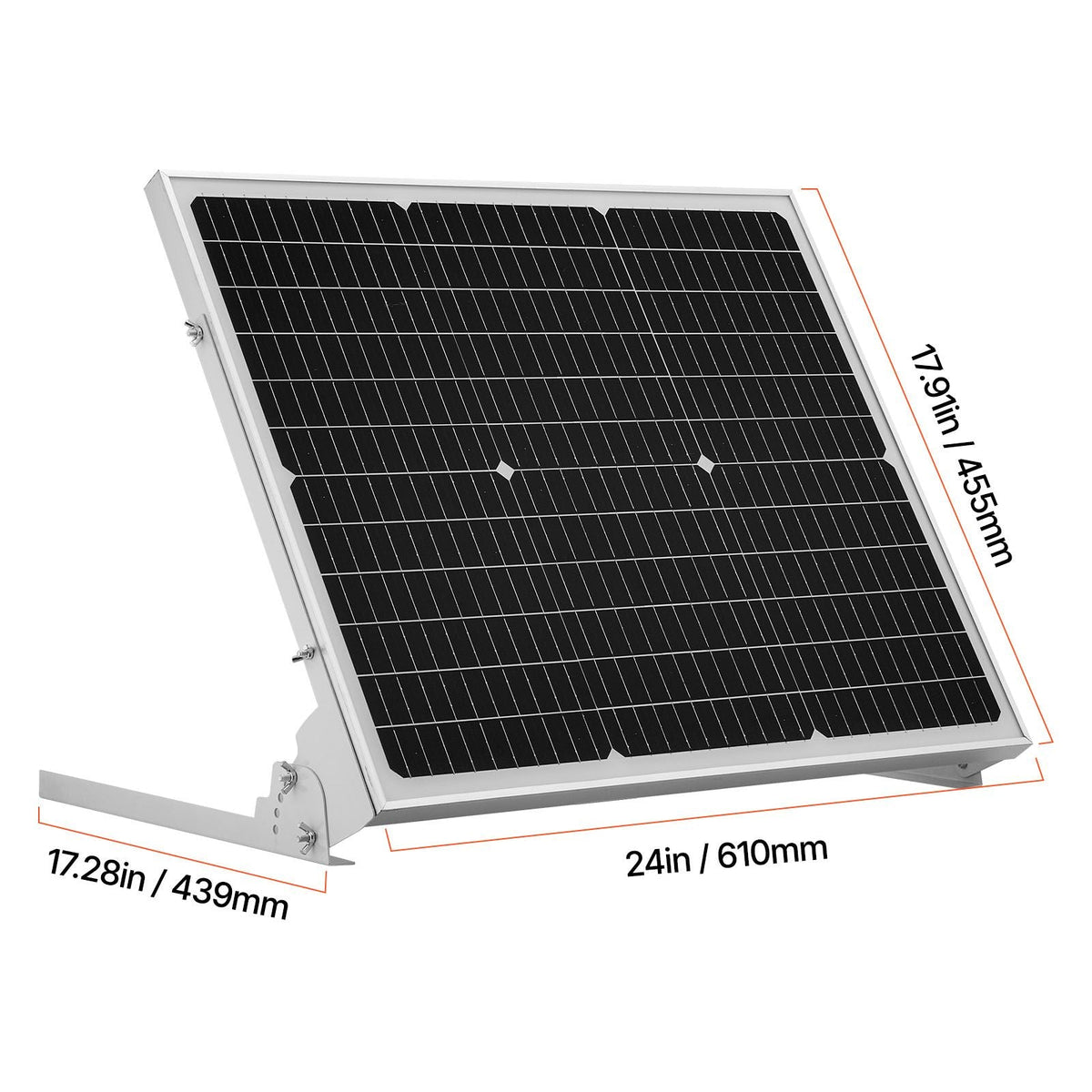 50W 12V Solar Battery Trickle Charger Maintainer, Mono Solar Panel Battery Charger with Upgraded MPPT Controller & Adjustable Mount Bracket, IP65 Waterproof for Car Boat RV Trailer House Roof