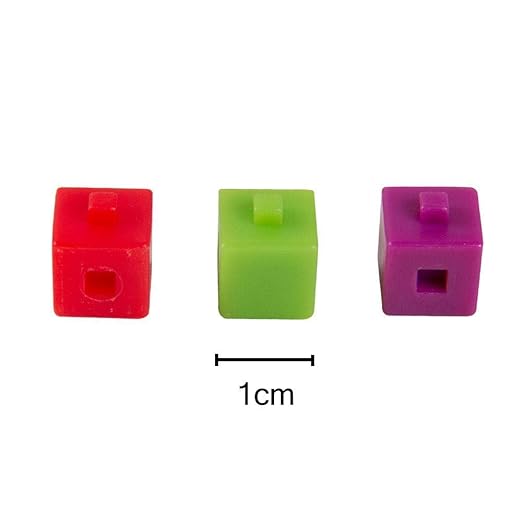 hand2mind Centimeter Cubes, Plastic Cubes, Connecting Cubes, Math Manipulatives, Counting Cubes for Kids Math, Math Cubes, Math Counters, Elementary Teacher Must Haves (Set of 500)