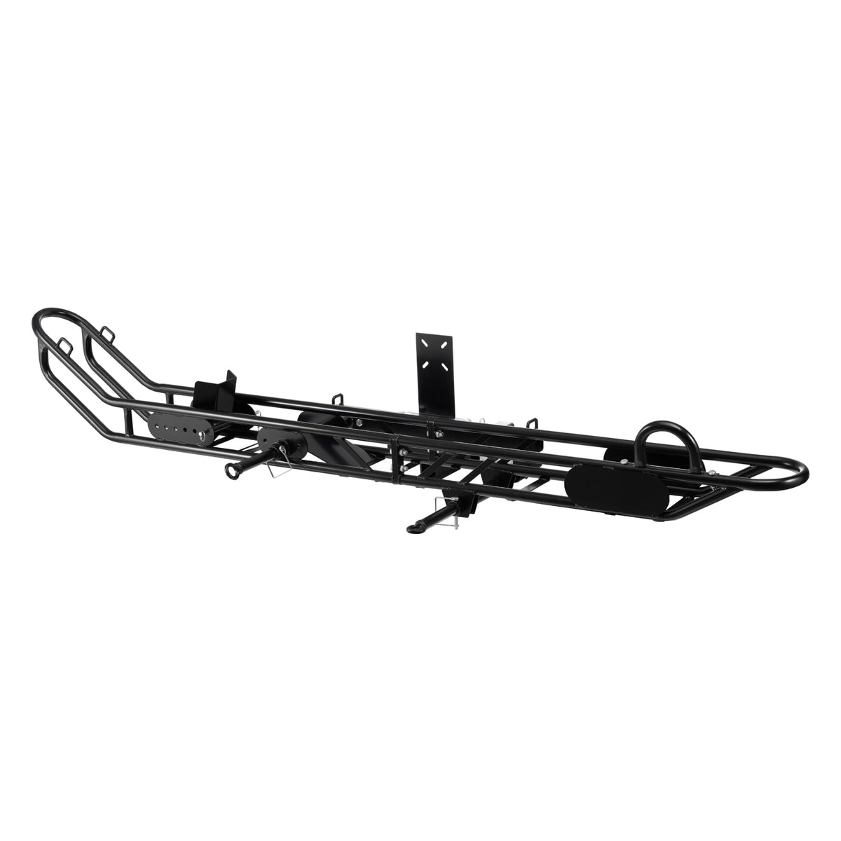 VEVOR Motorcycle Carrier, 500 lbs Capacity, Heavy Duty Steel Hitch Mount Rack with Anti-Tilt Lock Device, Straps & Stabilizer, Scooter Dirt Bike Trailer Hauler for Car Truck with 2-Inch Hitch Receiver