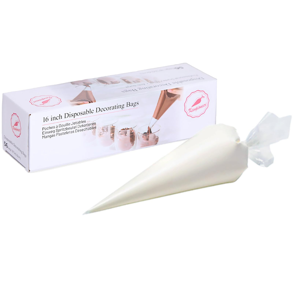 Keenpioneer Piping Bag - Disposable Cake Decorating Bag