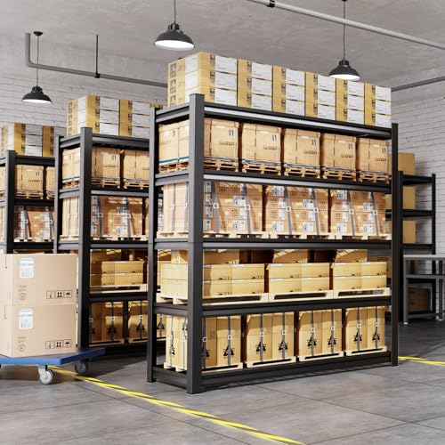 71" H Garage Shelving 5-Tier Heavy Duty Storage Shelves, Tool-Free Adjustable Metal Shelf Unit, Utility Organizer Rack for Basement, Pantry, Kitchen, Warehouse, 15.7" Dx35.4 Wx71 H, Black - size: 5-Wire-15.7"Dx35.4"Wx71.2"H