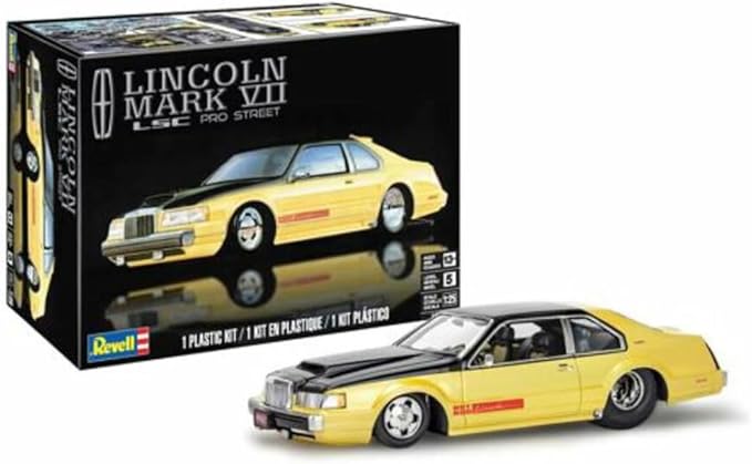 Revell Level 5 Model Kit Lincoln Mark VII LSC Pro Street 1/25 Scale Model