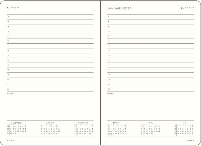 LEUCHTTURM1917 - Daily Planner 2026, Hardcover, Master (A4+), Ruled, Black (Jan 1 - Dec 31, 2026)