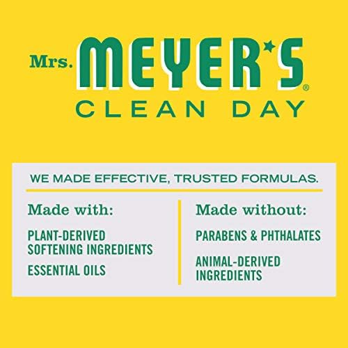 MRS. MEYER'S CLEAN DAY Dryer Sheets, Fabric Softener, Reduces Static, Infused with Essential Oils, Honeysuckle, 80 Count