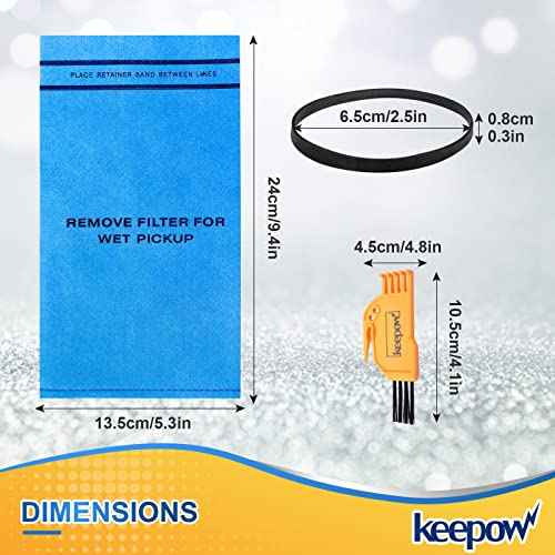 KEEPOW Wet Dry Vac Filter for Stinger 2.5 to 5 Gallon Wet Dry Vacuum WS0255VA, Part# VF2000, 4 Pack