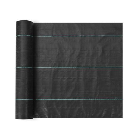 5FTx250FT Premium Heavy Duty Weed Barrier Landscape Fabric, 5OZ Woven Geotextile Fabric Under Gravel, High Permeability for Weed Blocker Weed Mat, Driveway Fabric, Weed Control Garden Cloth