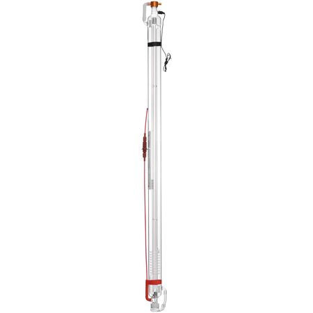 60W CO2 Laser Tube, 49.2 in (1250 mm) Length, 2 in (55 mm) Dia Borosilicate Glass Laser Cutter Tube with Metal Head, 5000-6000hr Wires Preconnected for Laser Engraver Engraving Cutting Machine