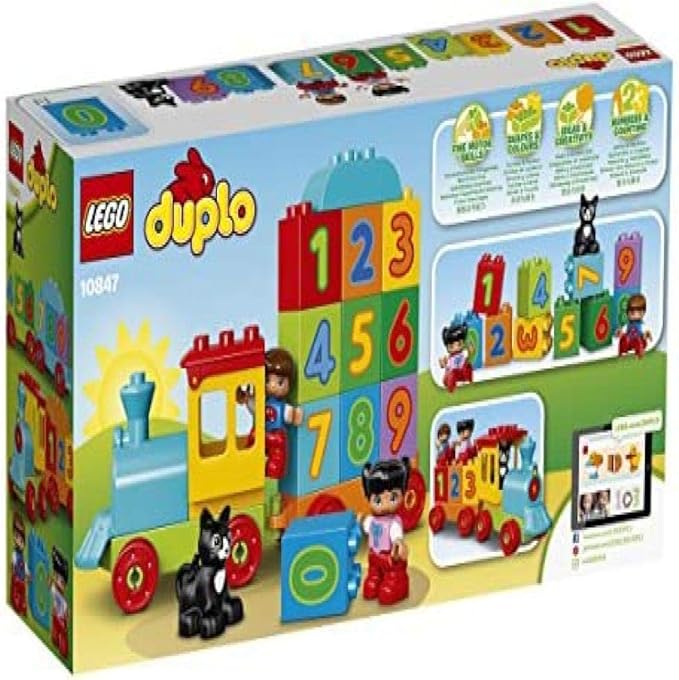 LEGO DUPLO My First Number Train 10847 Learning and Counting Train Set Building Kit and Educational Toy for 2-5 Year Olds (23 Pieces)