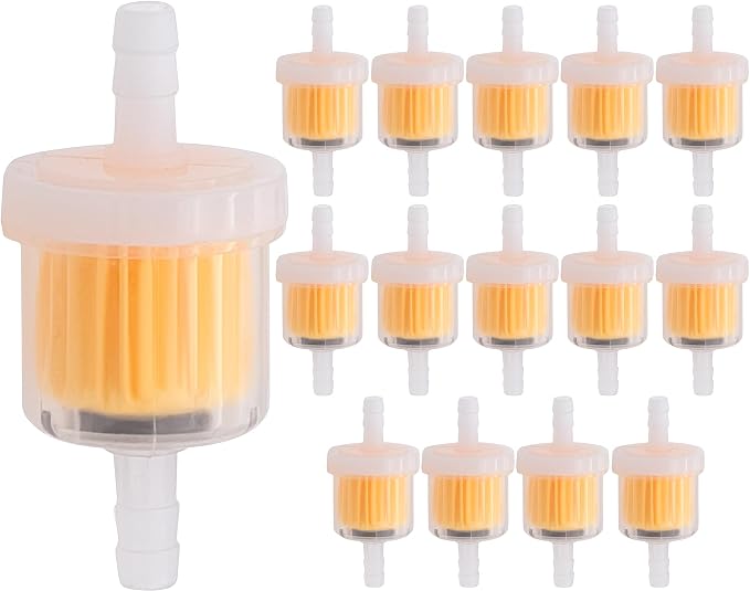 15PCS 1/4 Inch Gas Inline Fuel Filters,