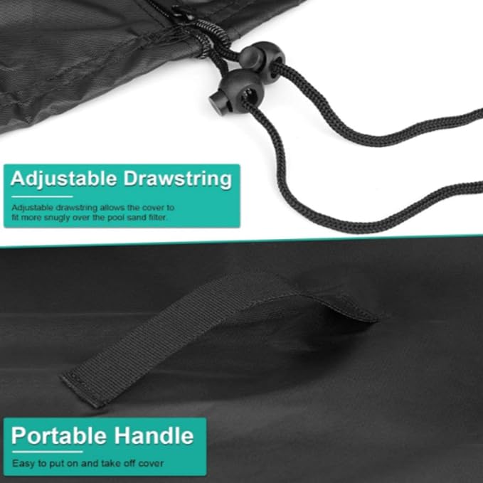 Pool Filter Cover | Sand Filter Cover Waterproof Strainer Enclosure