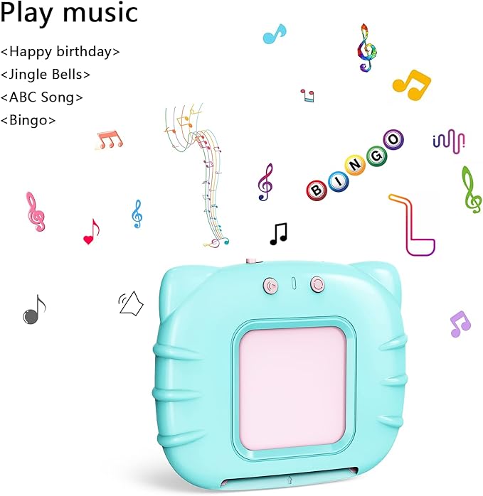 Lapare Spanish and English Bilingual Audible Flash Cards Toy with Music for Toddlers 1 2 3 4 5, Learn Spanish and English for Kids, Niñas, Niños, Bebes
