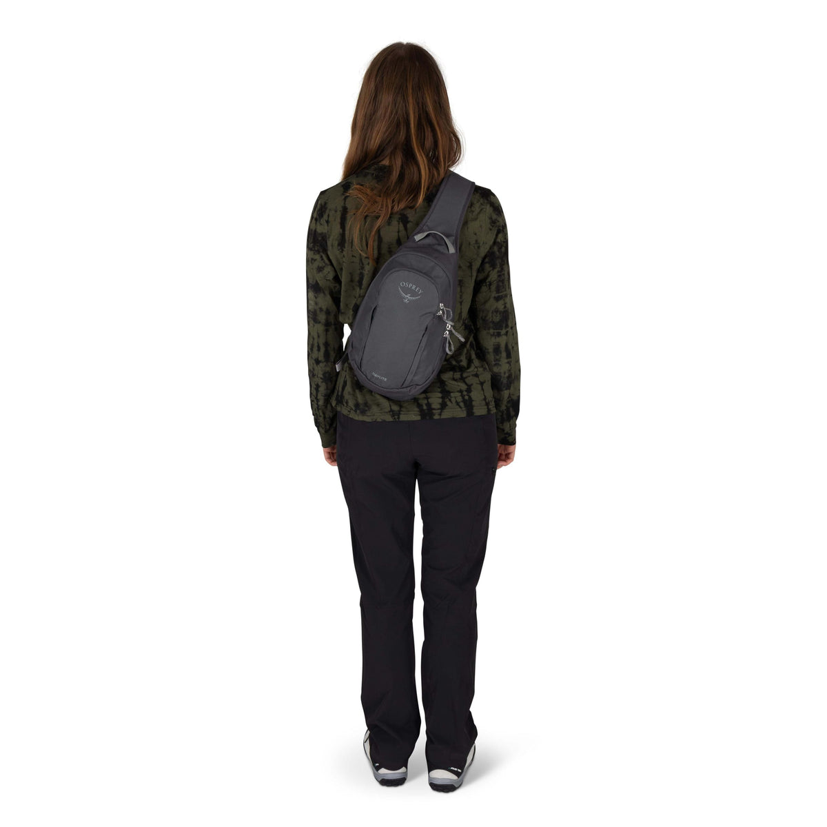 Osprey Daylite Shoulder Sling Bag – Compact Crossbody Sling Backpack for Everyday Carry, Festivals, and Travel – Lightweight, Comfortable Fit for Hands-Free Convenience, Magma Brown/Tungsten