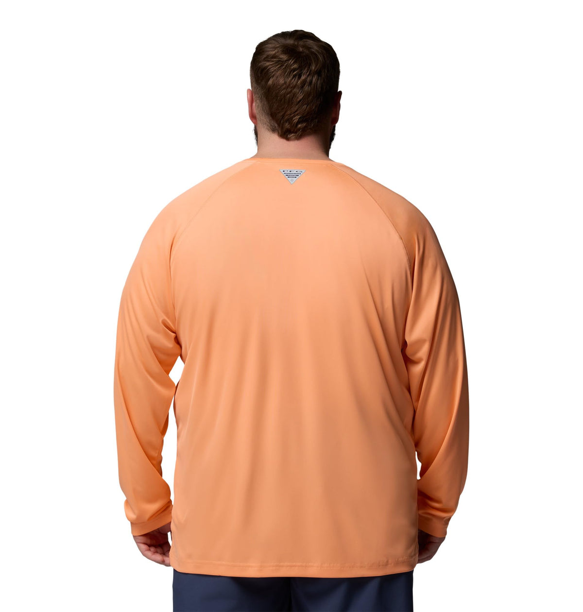Columbia Men's PFG Terminal Tackle Long Sleeve Fishing Shirt, Bright Nectar/Ocean Teal Logo, 6X