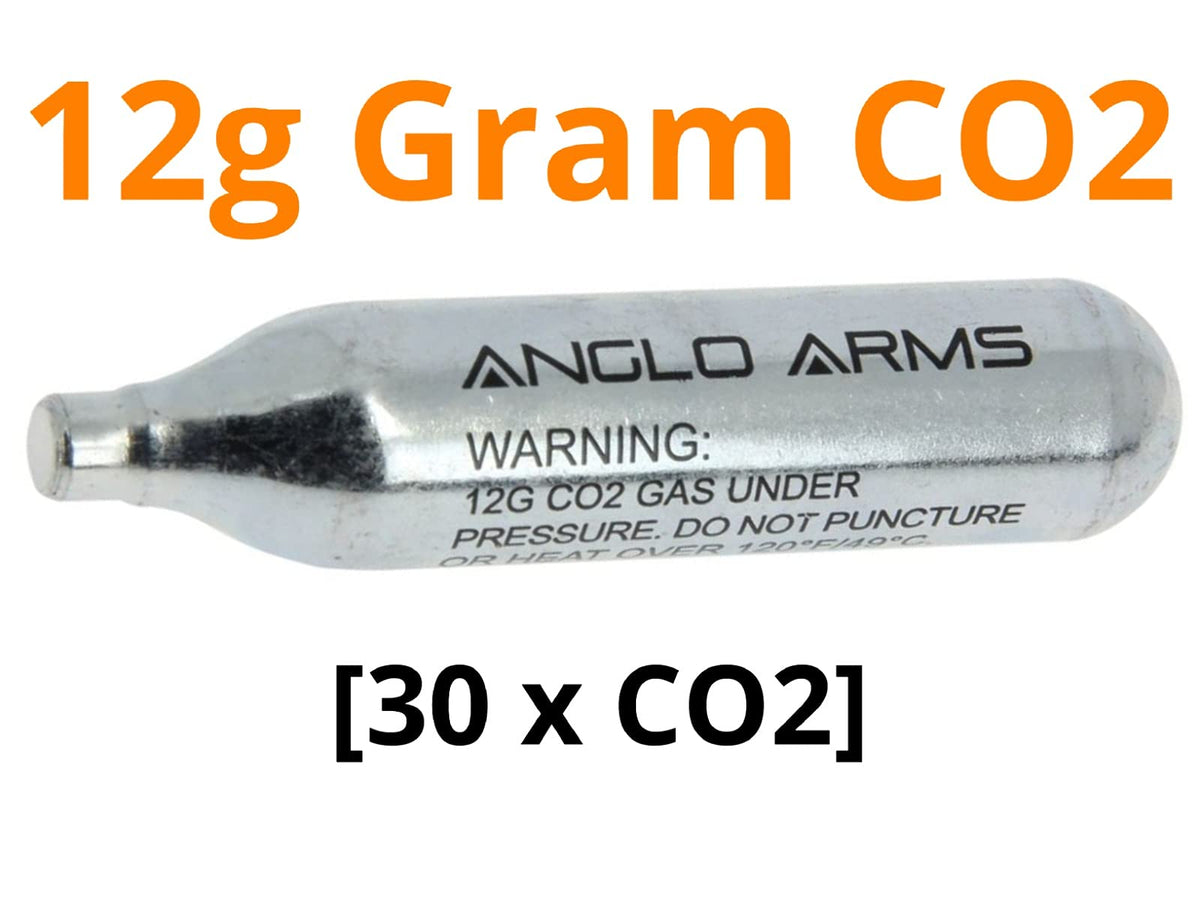 Swiss Arms A&N Pack of 30 12g Co2 Gas Capsule Cartridge Air Rifle Pistol Gun Airgun 12 Gram.