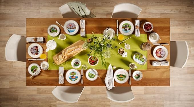 Villeroy & Boch Design Naif Pickle Dish, 7.75 in, Premium Porcelain, White/Colorful