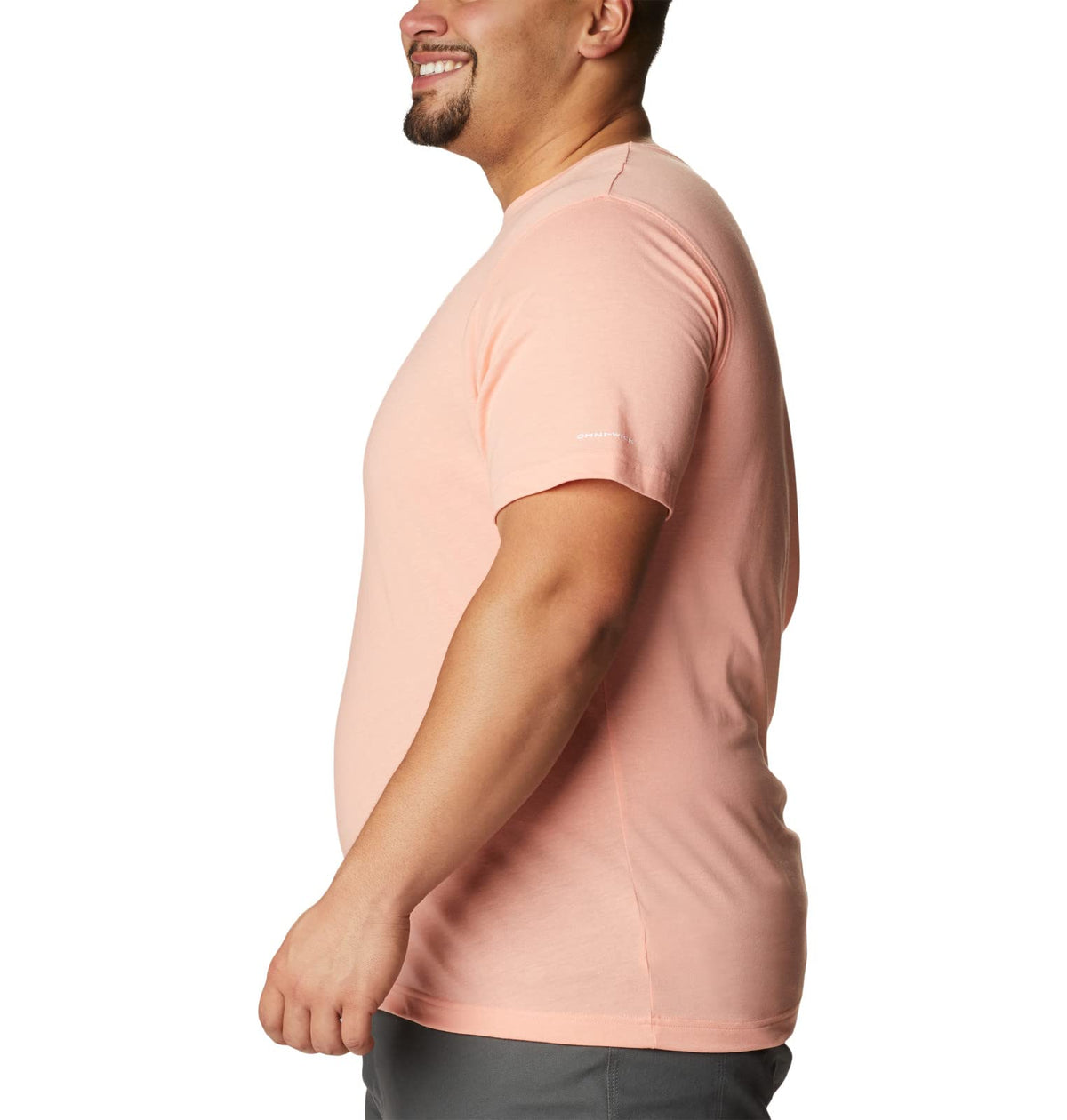 Columbia Men's Thistletown Hills Short Sleeve, Coral Reef Heather, 6X Big