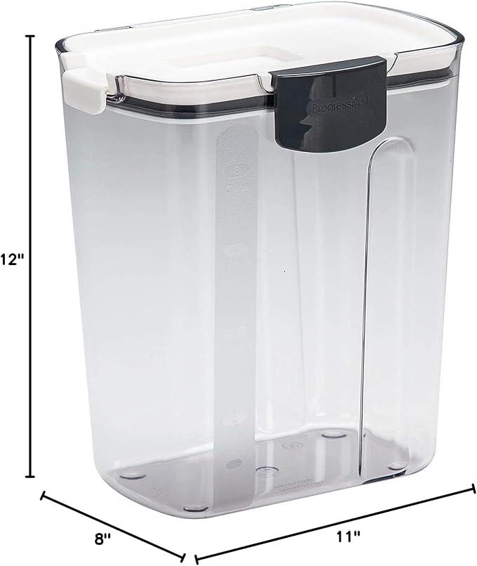 Progressive ProKeeper Baker's Airtight Kitchen Storage Canister Container Set for Flour, Sugar & More, Keeps Ingredients Fresh, with Accessories (Multicolor, 6- Piece)