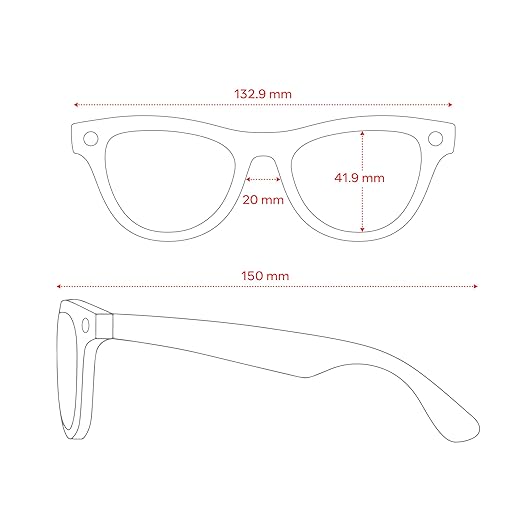 Ray-Ban Meta (Gen 1), Skyler, Shiny Black | Smart AI Glasses for Men, Women — 12 MP Ultra-Wide Camera, Open-Ear Speakers for Audio, Video Recording and Bluetooth — Clear Lenses — Wearable Technology