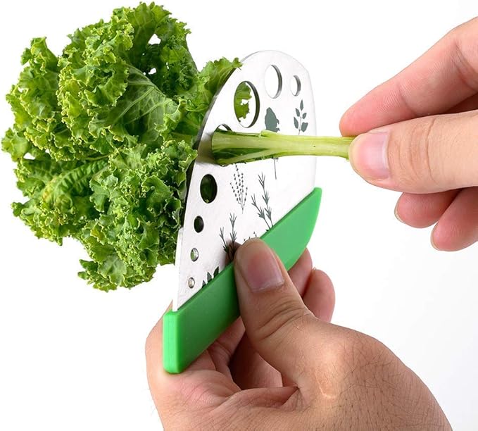 CACASO Leaf Herb Stripper, Stainless Steel Kitchen Herb Stripper Tool