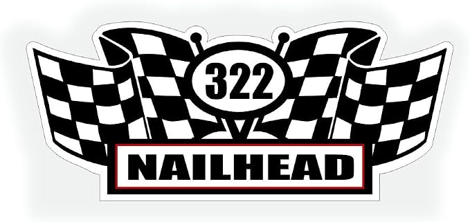2X Engine Window Air Cleaner Sticker Decal, 322 Nailhead