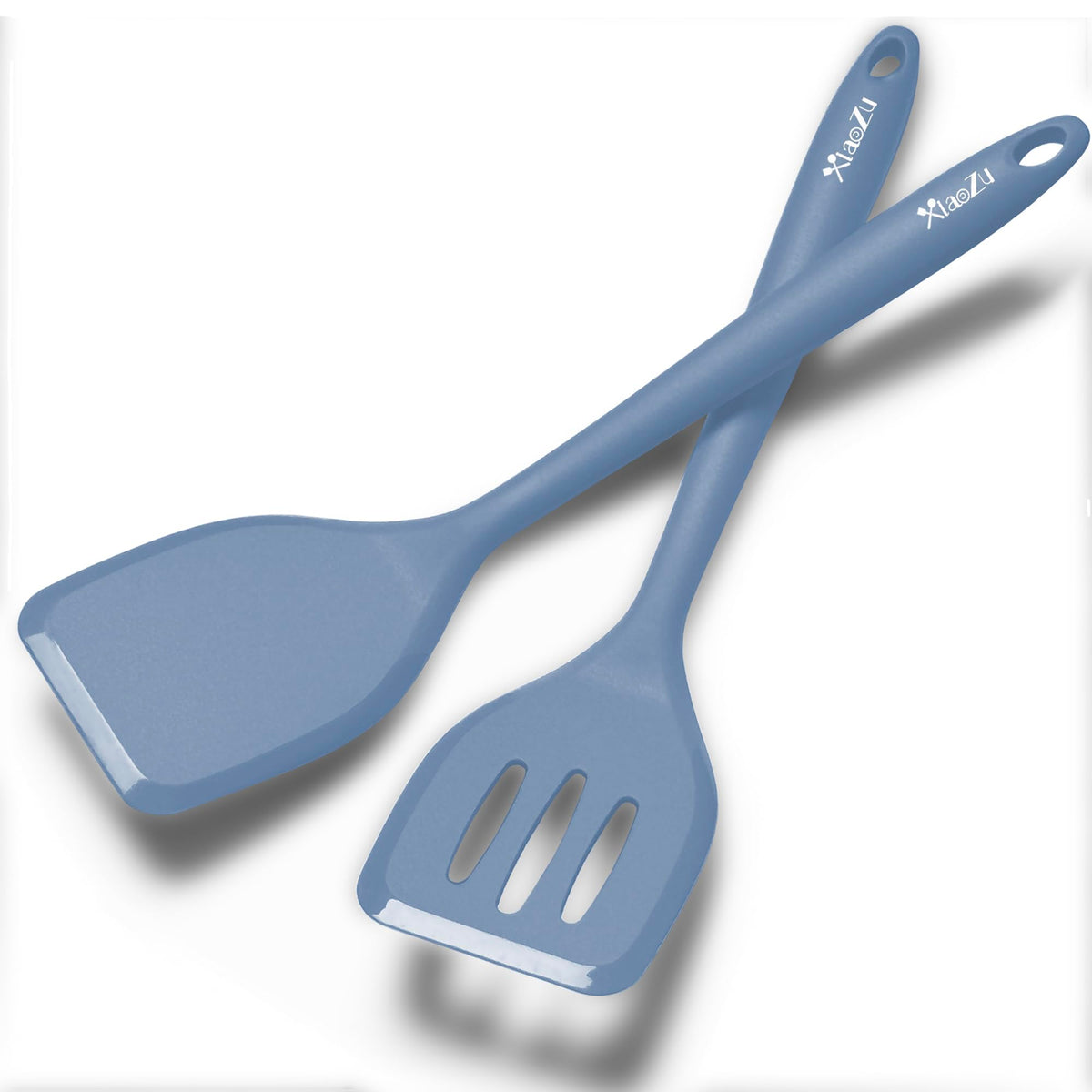 Silicone Spatula Turner Set, High Heat Resistant Spatulas with Seamless One Piece Design, Nonstick Rubber Flippers Utensils for Baking & Cooking,BPA-Free, Red, 11 IN