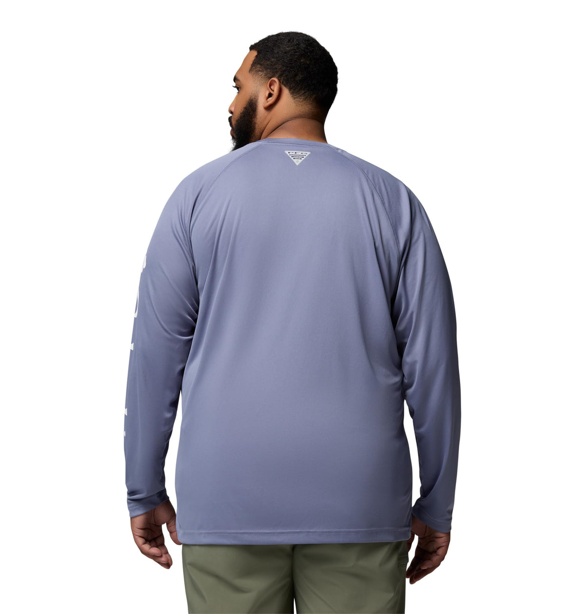 Columbia Men's PFG Terminal Tackle Long Sleeve Fishing Shirt, New Moon/White Logo, 5X Tall