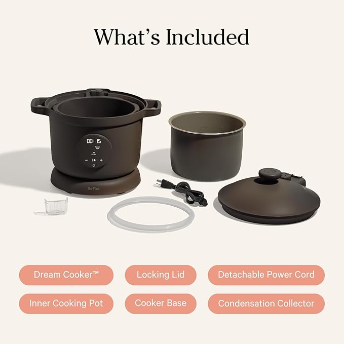 Our Place Dream Cooker, 6 Qt Ceramic Nonstick Pressure Cooker & Multicooker