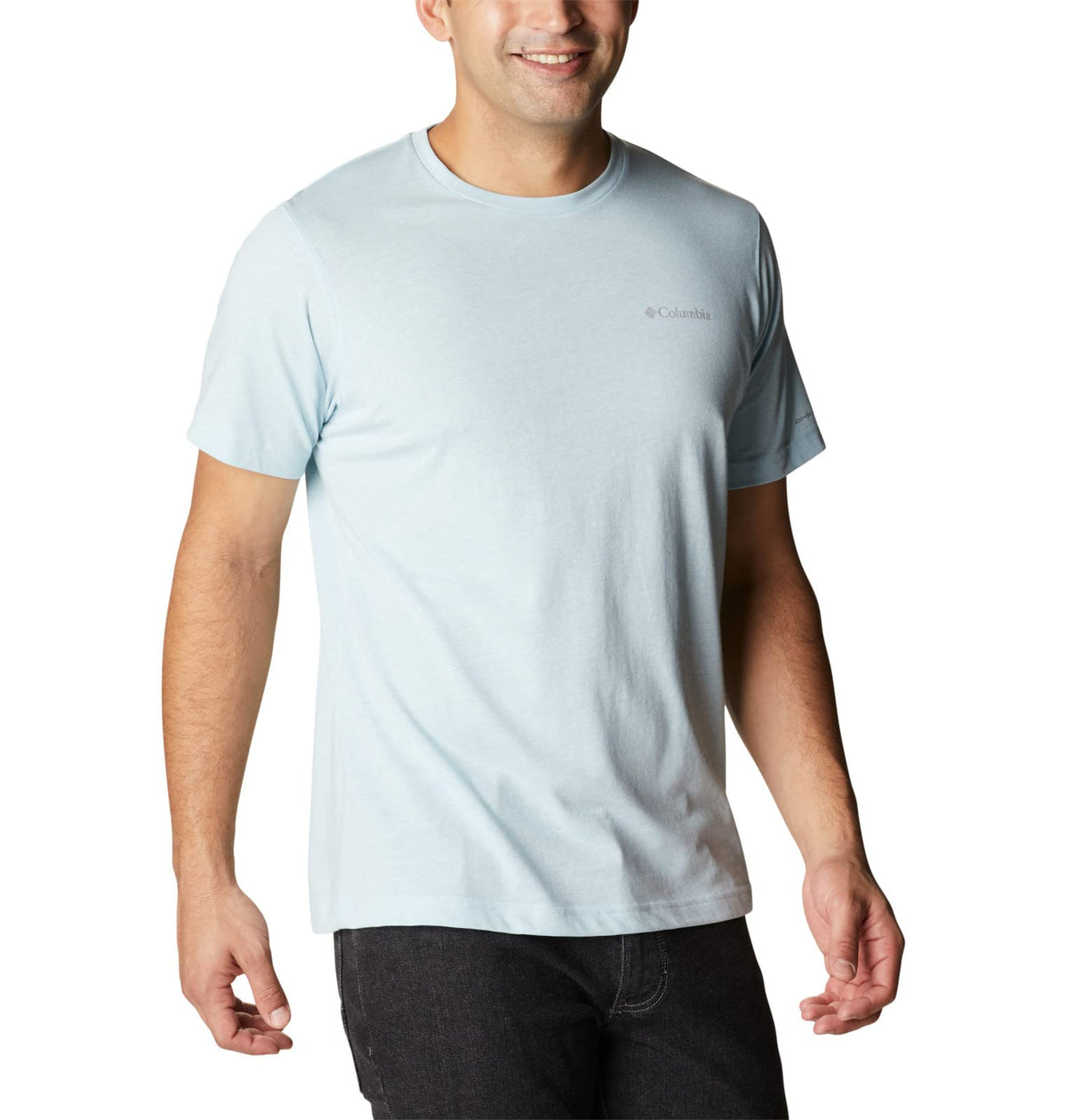 Columbia Men's Big & Tall Thistletown Hills Short Sleeve, Sky Blue Heather, X-Large B&T
